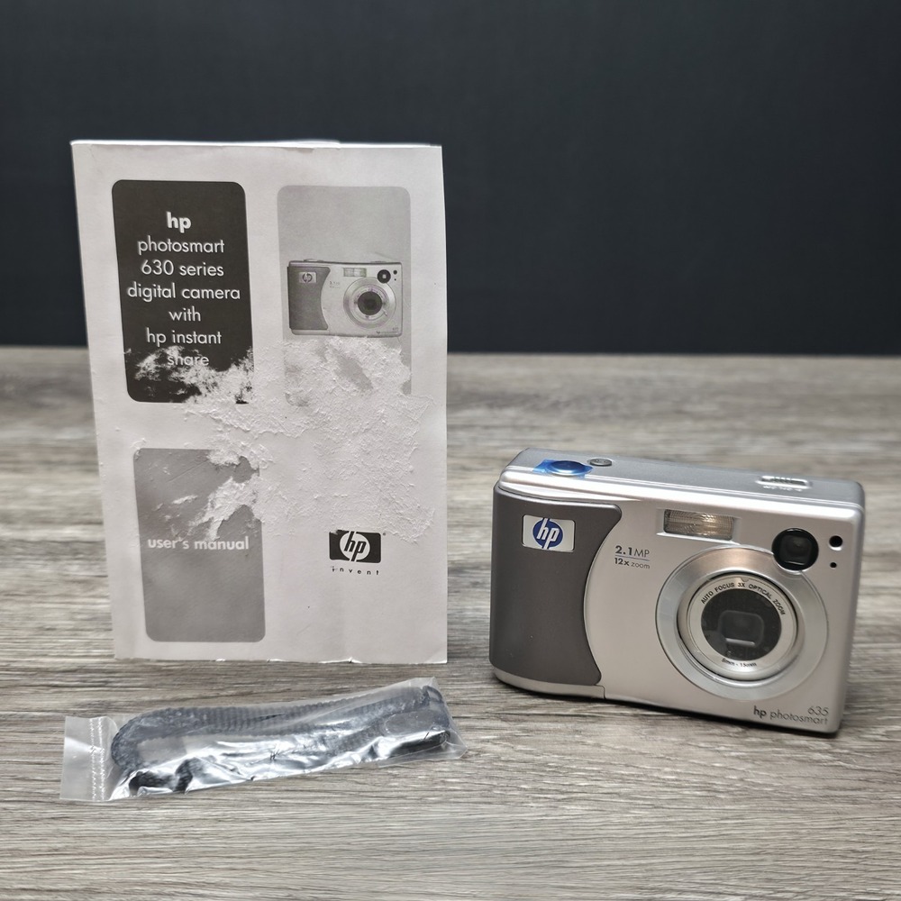 HP Digital Camera Photosmart 635 2.1MP Silver Tested